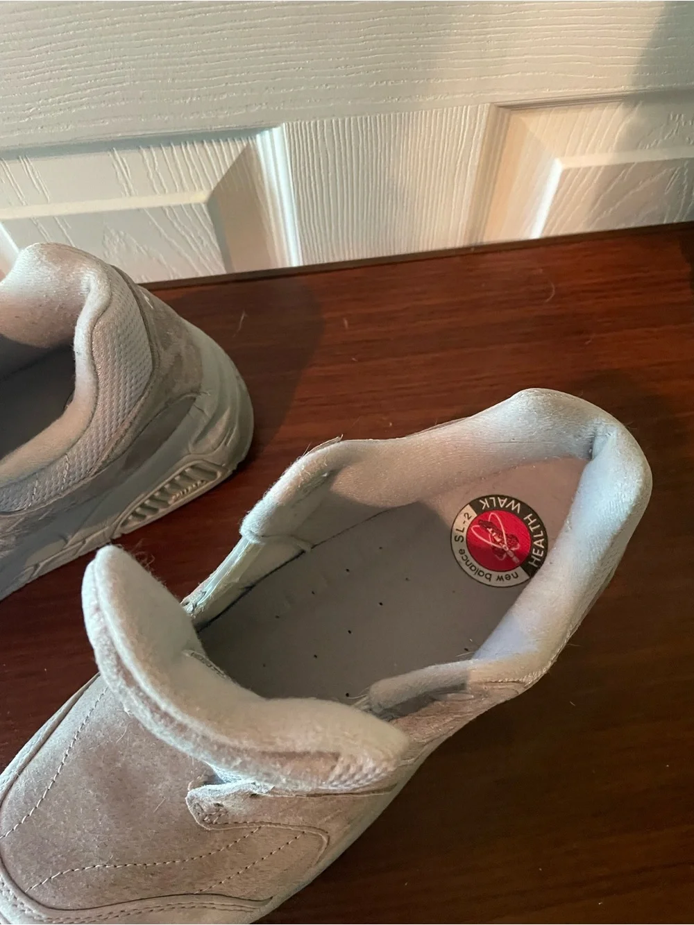 New Balance Light Beige Suede Low-Top Sneakers